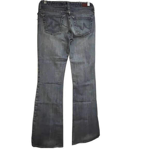 AG Adriano Goldschmied The Club Womens Blue Denim Flare Jeans 26x33 Stretch USA - Picture 1 of 10